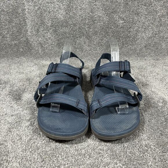 Chaco Lowdown JCH107273 Men's Sz 13 Navy Blue Outdoor Hiking Straps Sandals Used - Picture 2 of 12